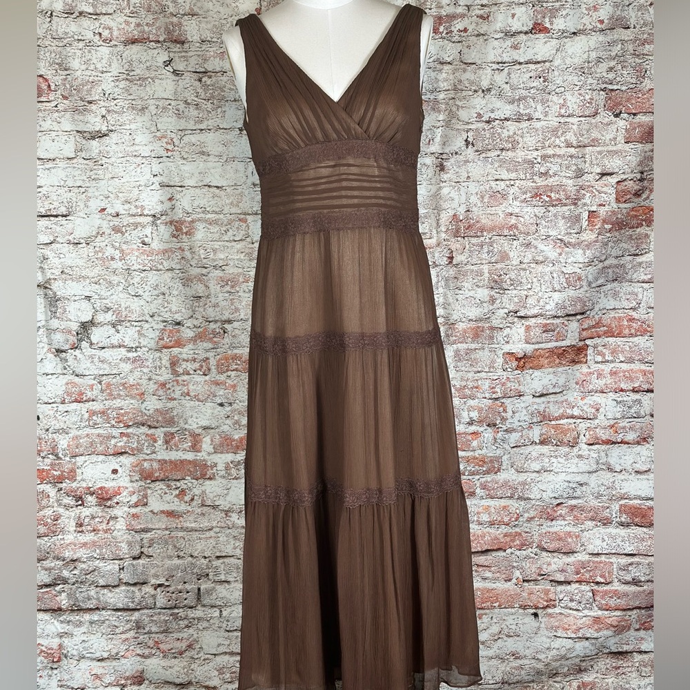 VINTAGE Anne Klein Silk Dress. Beautiful Boho Vibes!